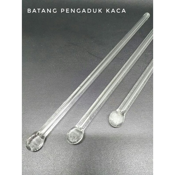 Batang pengaduk kaca/pengaduk kaca 20cm