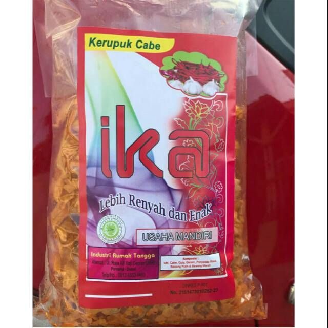 

Ready kerupuk cabe Ika Dumai (FREE PACKING KARDUS)