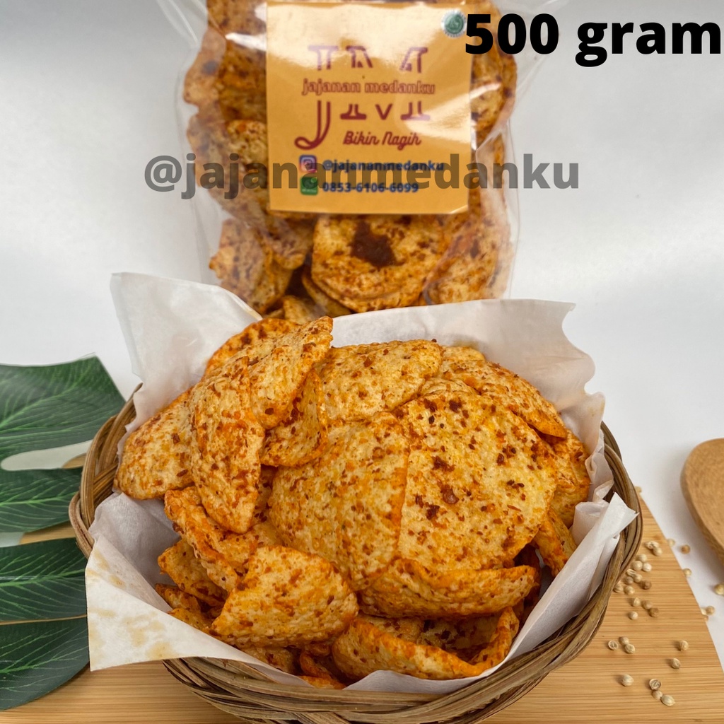 

Cemilan Opak Pedas Medan 500 Gr Keripik Sambal Medan Snack Jajanan Medan