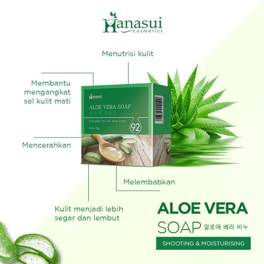 Hanasui Sabun Batang Aloe Vera