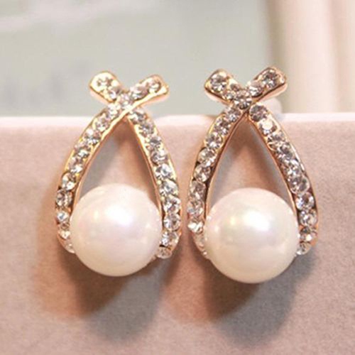 Hu Hu Hu Hu Hu Alat Bantu Pasang Kacamata♡ Anting Tusuk Model Mutiara Imitasi Untuk Wanita