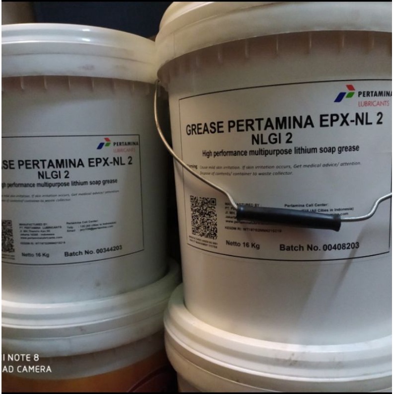 Gemuk Pertamina EPX-NL2 NLGI 2 Multi-Purpose Lithium Soap Grease