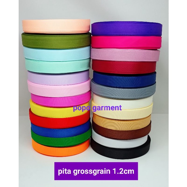 pita grossgrain 1/2inchi ( 1.2cm ) per Roll -/+18meter