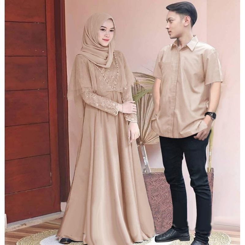 O2 Fashion / Couple Edeline Edward / bisa cod / couple muslim Model terbaru