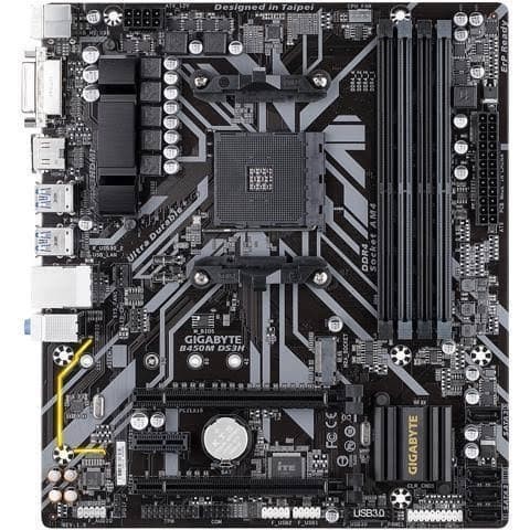 MOTHERBOARD GIGABYTE GA-B450M-DS3H AM4 - Mobo (Socket AM4/AM4+)