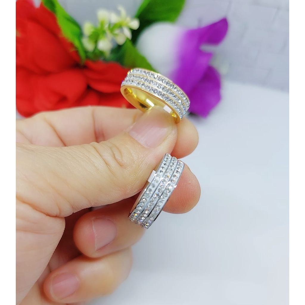 Cincin Titanium Permata 013 Terbaru