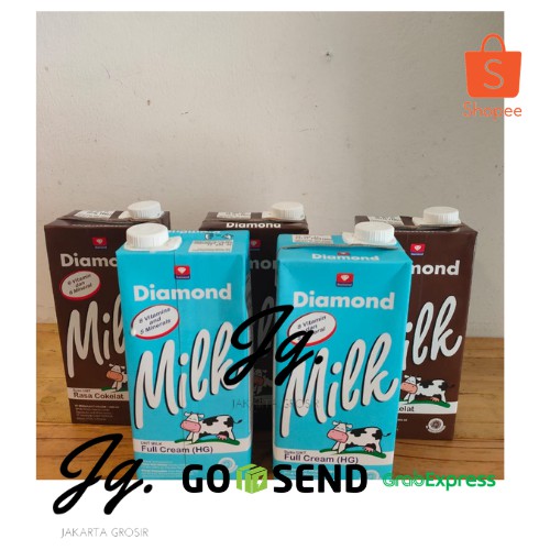 PAKET UHT DIAMOND PREMIUM 2 pcs & COKLAT 3 pcs  946 ml 5 PCS 1 LITER / SELITER 1000