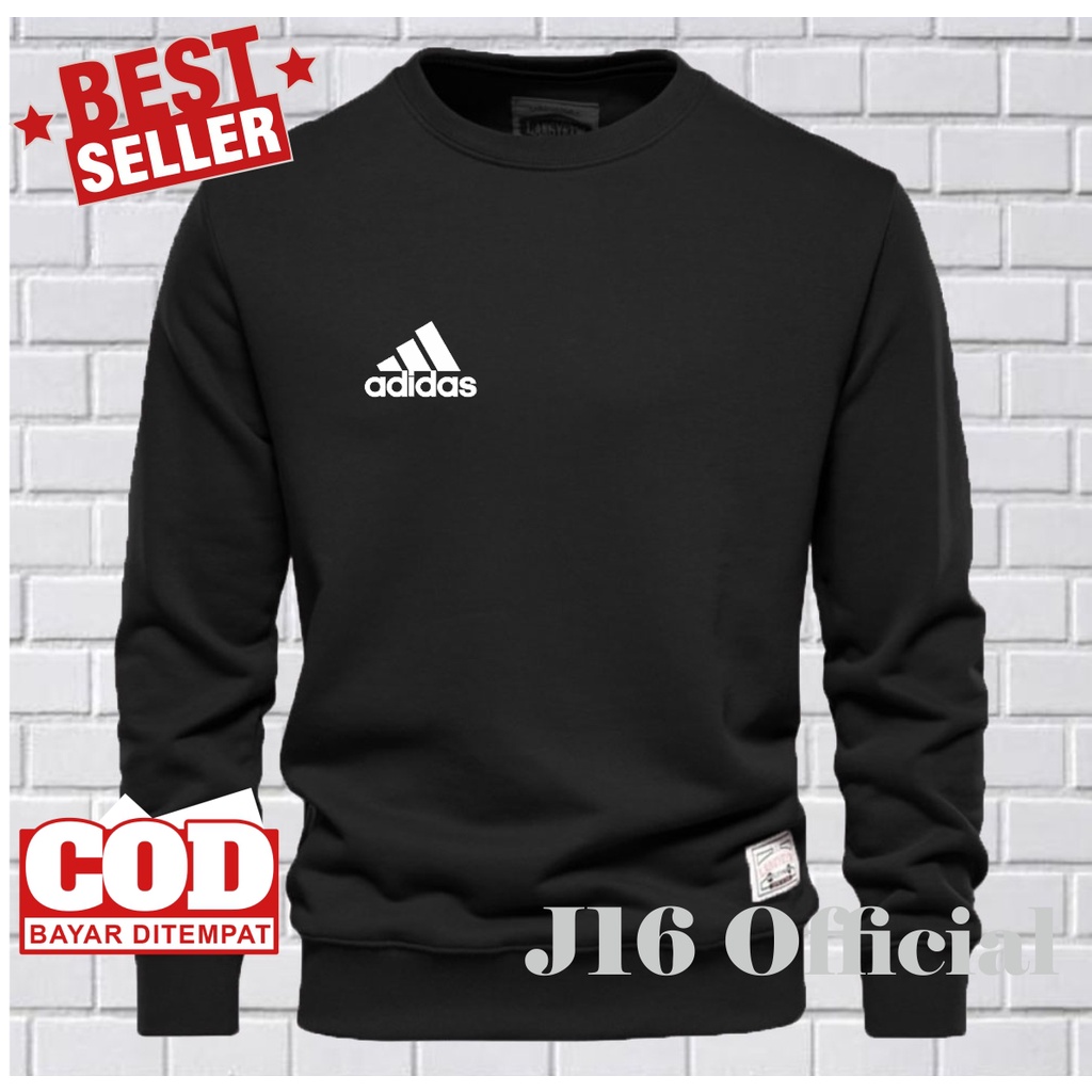 CREWNECK Sweater Distro Pria Bahan Fleece Tebal Premium