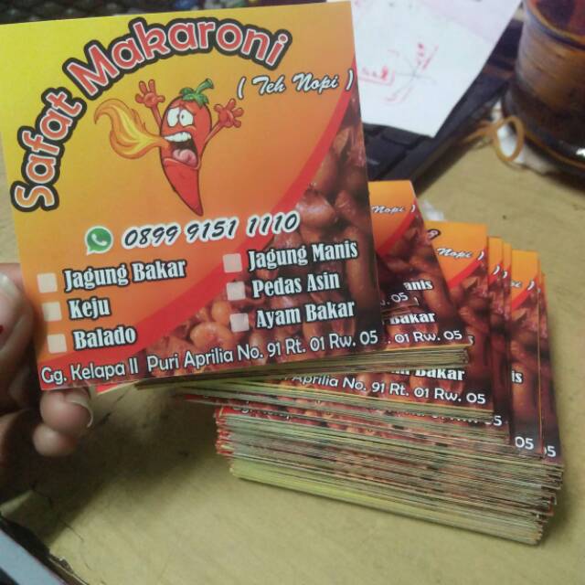 Lebel makanan / stiker prodak