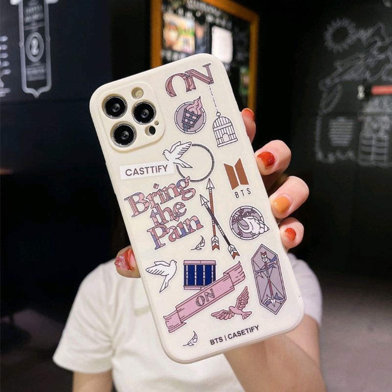 Casing Soft Case BTS Casetify Oppo A3s A15 A53 A54 A7 A5s Reno 4f 5 5f