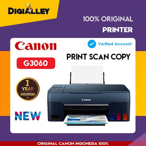 Printer Canon G3060 Print Scan Copy Original Canon All in One G 3060
