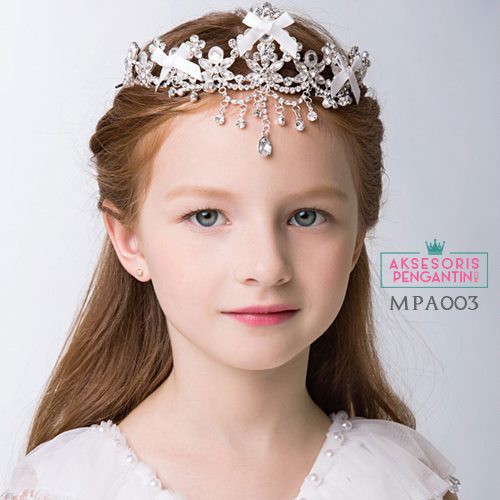 (BEST SELLER) AKSESORIS CROWN MAHKOTA PESTA WEDDING ANAK MODERN MPA003