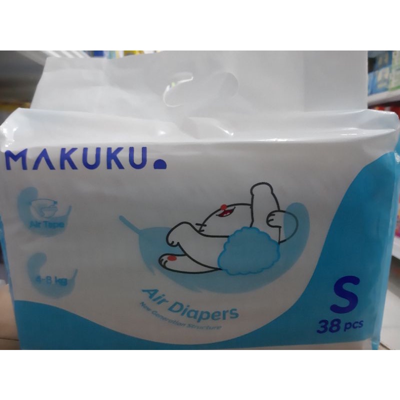 Makuku Diapers Tape S/M (38/36) KEMASAN LAMA