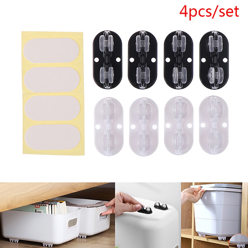 4pcs / set Roda Kastor Universal Dengan Perekat Anti Gores