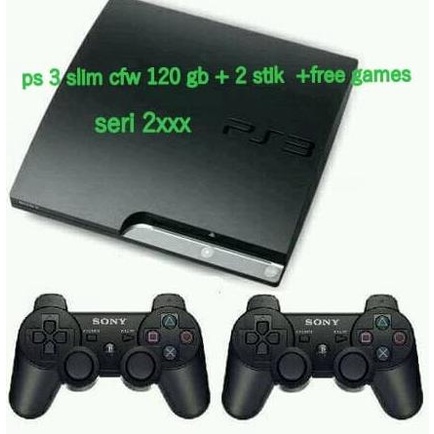 SONY PS3 PS 3 PLAYSTATION 3 slim 120GB CFW Seri 20XXX