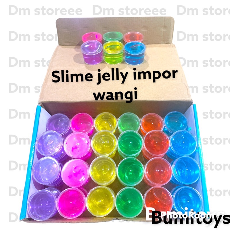 mainan slime jelly glitter impor murah / slem impor / slime jiggly