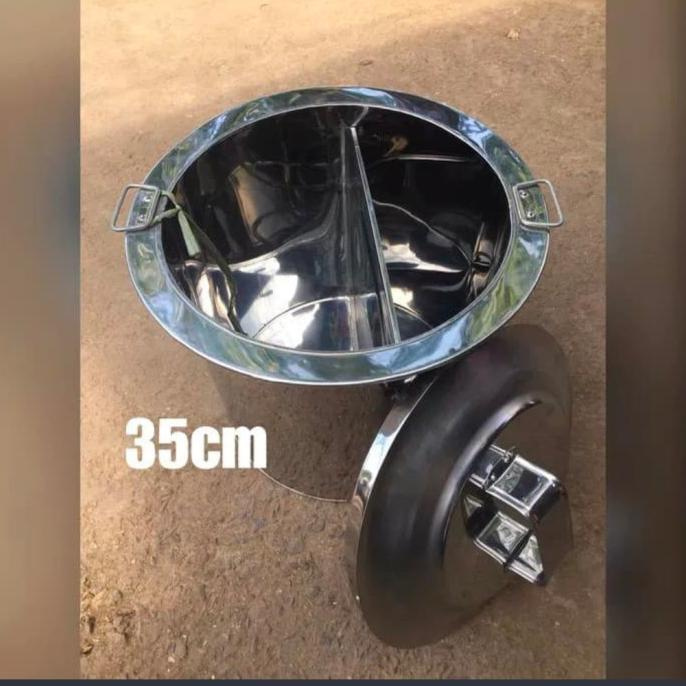 

Tong/Dandang Mie Ayam, Pangsit 35Cm ( Model Sekat Mati  Promo Hari Ini