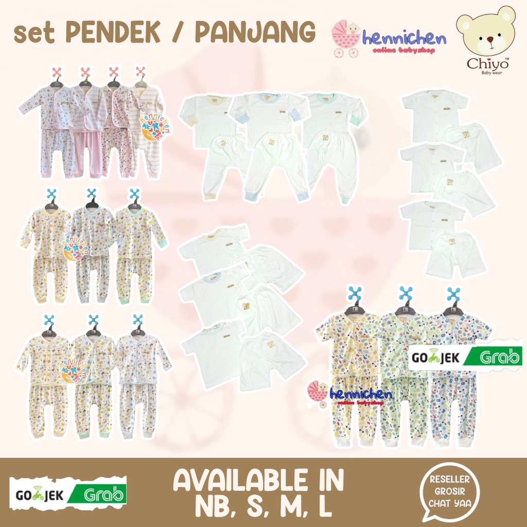 CHIYO Setelan Oblong Pendek &amp; Celana Panjang / Setelan Pendek Anak