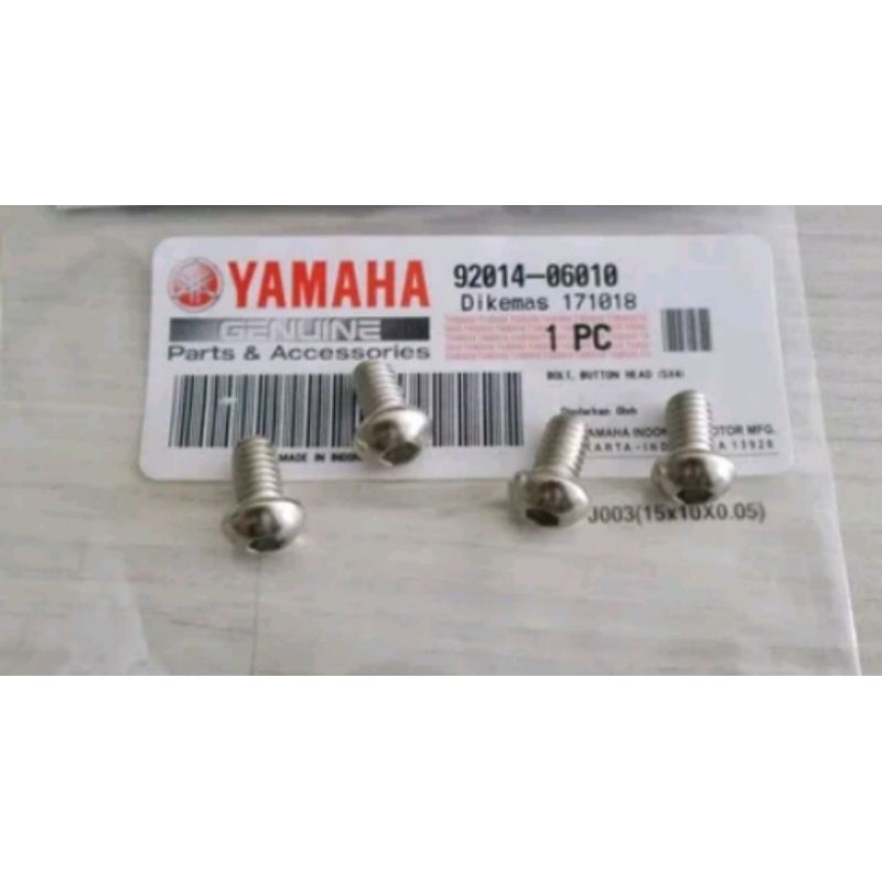 Baut kupingan lampu depan bulat ori rx king new peredam