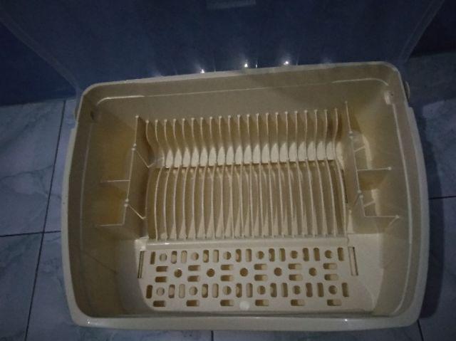 Rovega Rak Piring Premium Dish Rack Shella Sdr-800 Cream Rak Piring