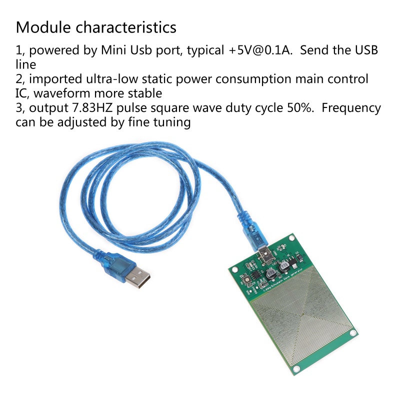 Btsg Pulse Generator Generator Sumber Sinyal Digital 7.83 Hz Schumann Wave Generator Pulsa Frekuensi Ultra-Low Dengan USB