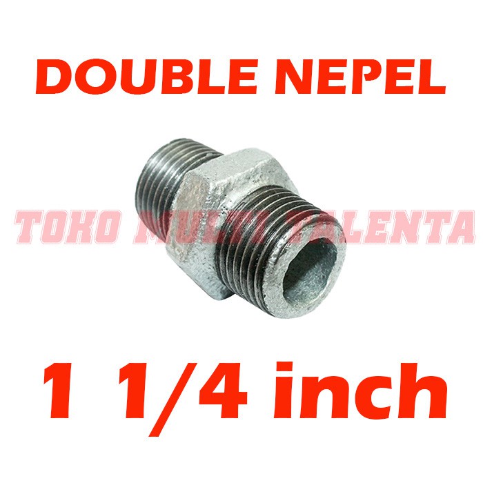 Jual Double Nepel Besi Dobel Nipple Inch Galvanis