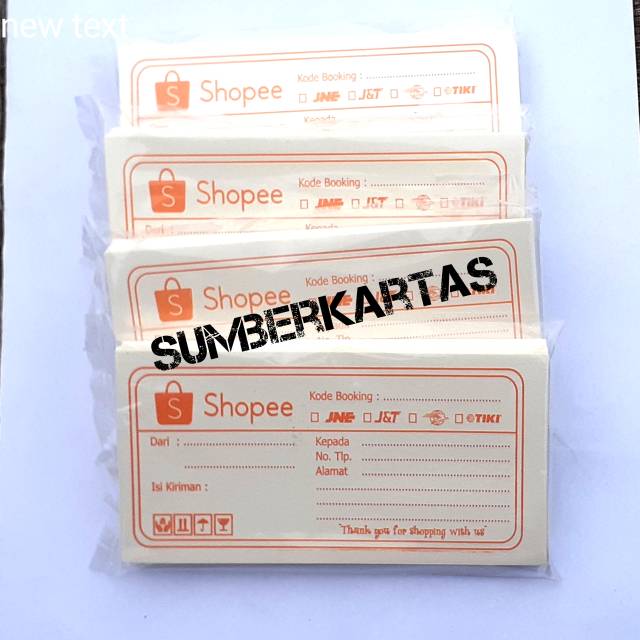 

LABEL PENGIRIMAN ONLINE SHOP/LABEL OLSHOOP 100 lembar
