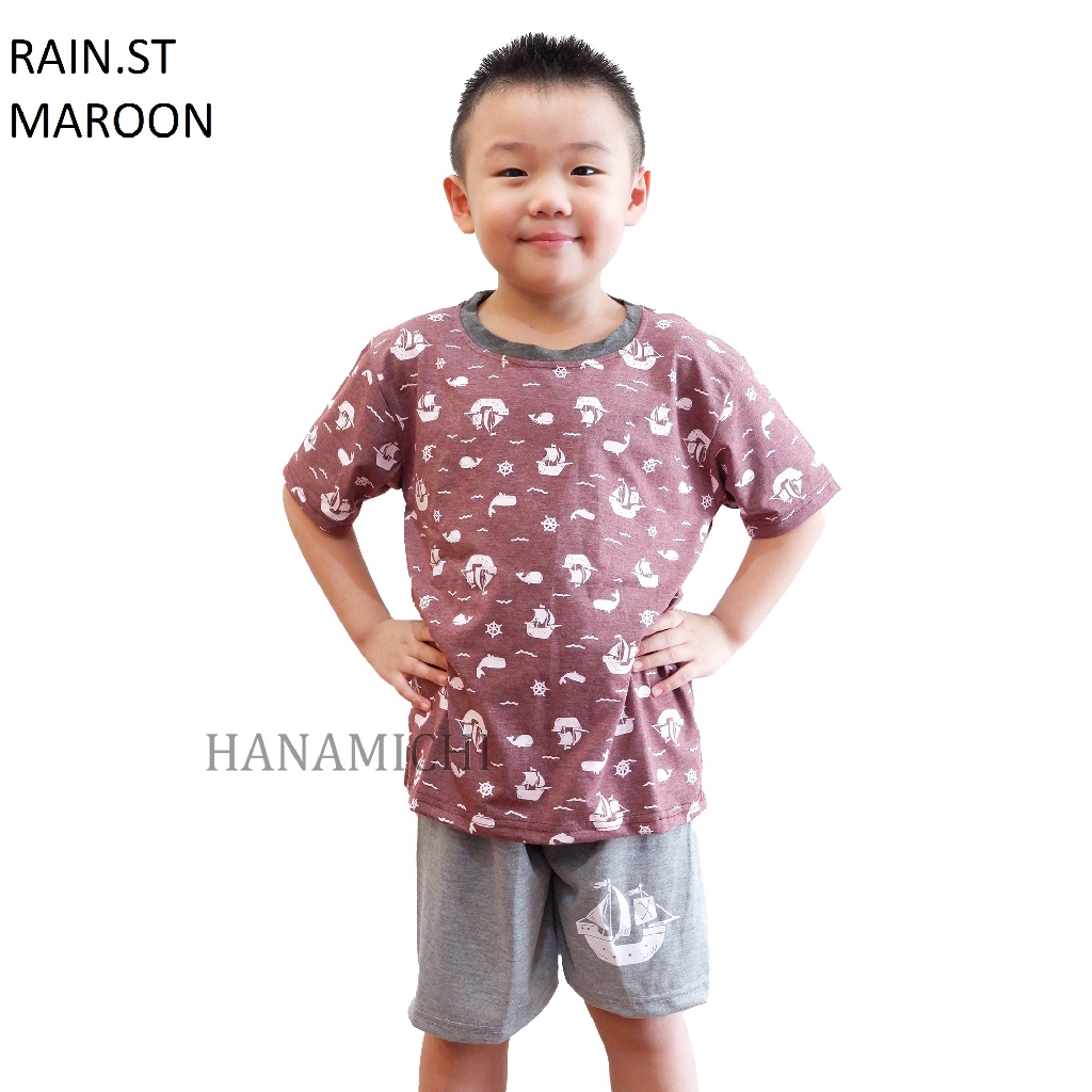 Hanamichi RAIN.ST Setelan Anak Lengan Pendek