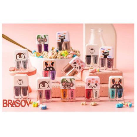 [PER BOX] * NCC * Brasov Kutek 2 in 1 Cutex Nail Polish Cat Kuku (isi 12 Set)