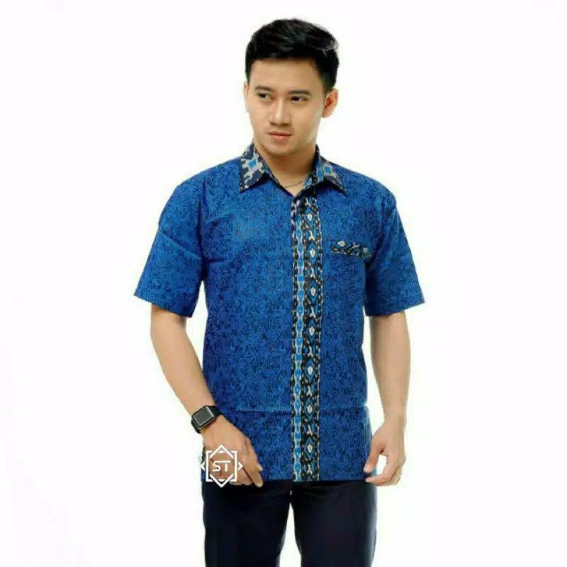 Hem Batik lengan pendek JUMBO size M L XL XXL 3XL 4XL 5XL