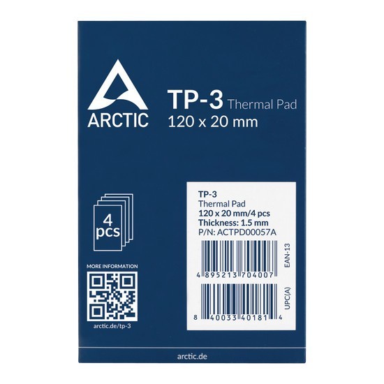 Thermal Pad Arctic TP-3 TP3 | 6W/mK High Performance Thermalpad