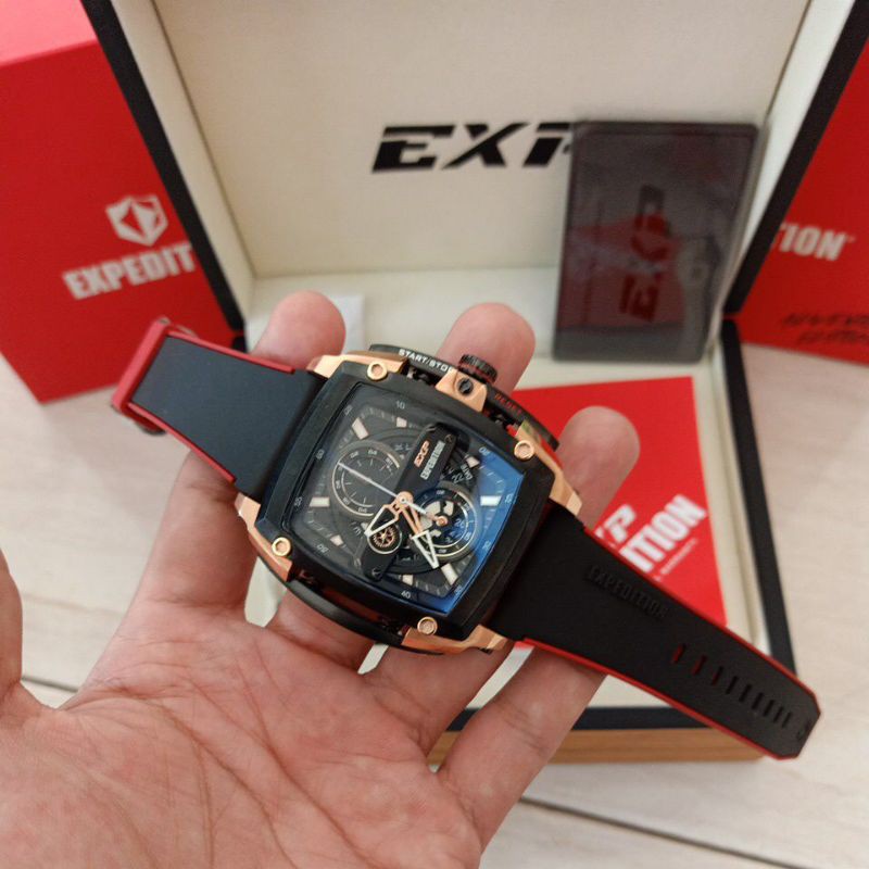 jam expedition 3008 pria black rosegold..JAM EXP 3008 ORIGINAL BLACK ROSEGOLD