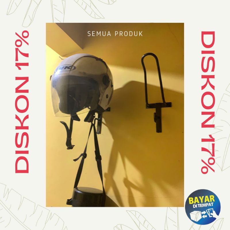 NEW MODEL GANTUNGAN HELM / RAK GANTUNG JAKET DAN HELM