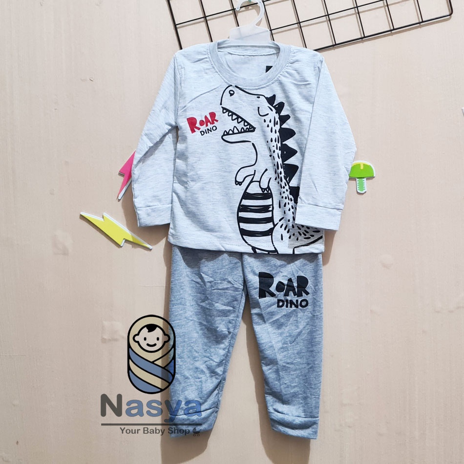 [RS-014] Setelan Baju, Anak laki-laki lengan panjang  Size 4, Size 6, Size 8  motif KEREN