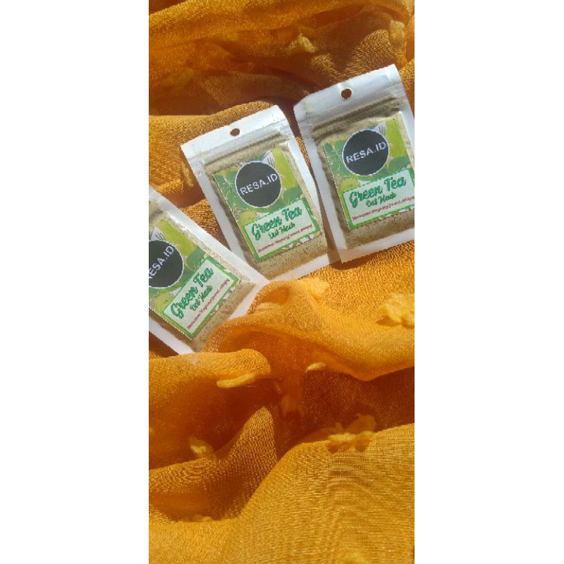 Masker organic greentea, milk,coklat,moringa 10g