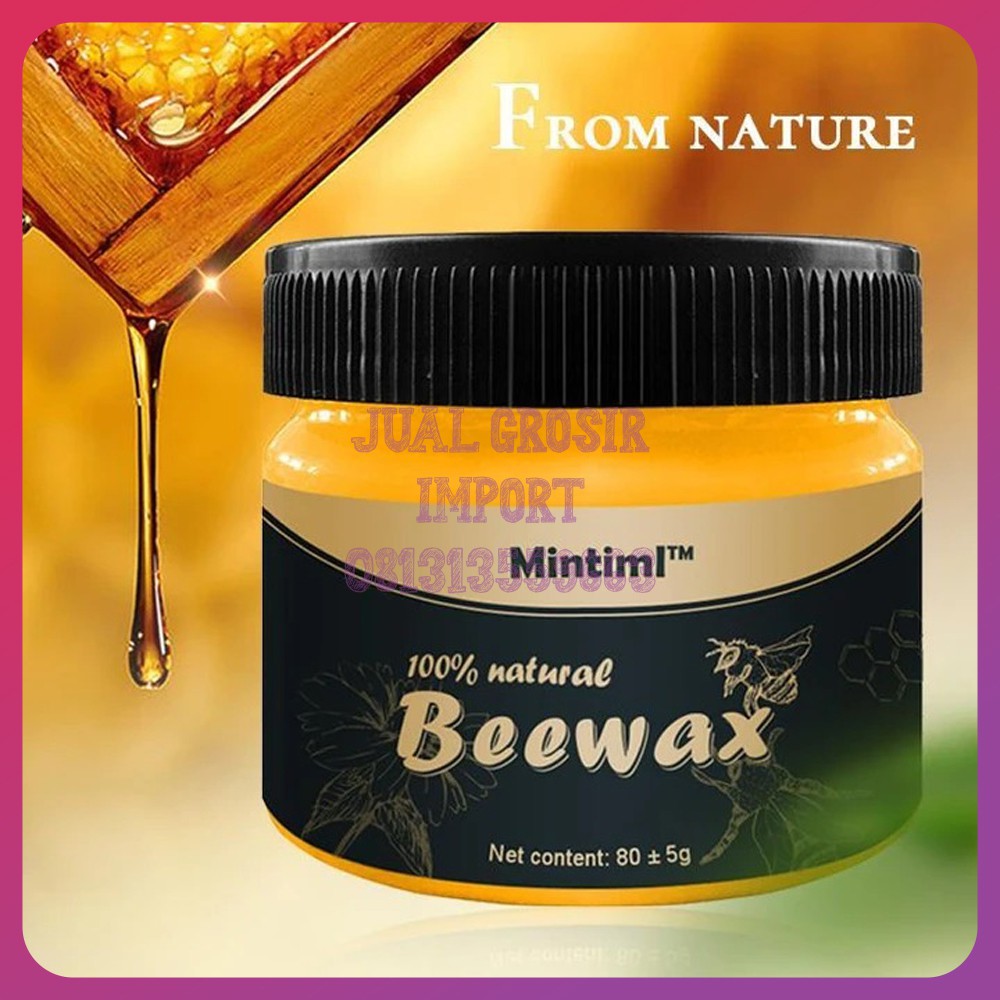 Beeswax  Natural Polish Perbaikan Furnitur Pengkilap Bahan Funitur Kayu