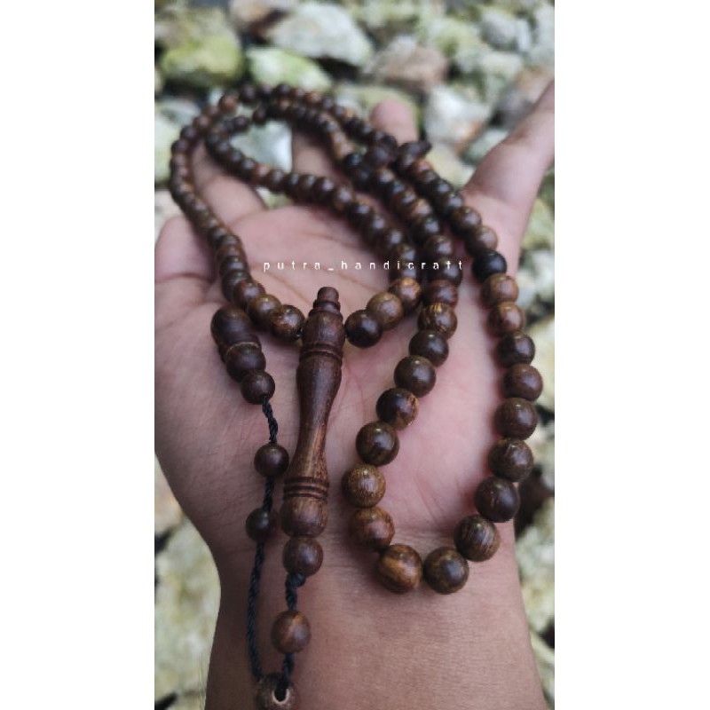 TASBIH GAHARU/KAYU GAHARU/TASBIH KAYU GAHARU KALIMANTAN SUPER FULL GALIH GRADE A