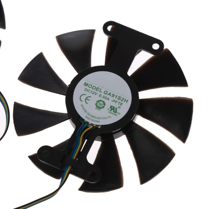 Bt VGA Fan Kipas Pendingin Kartu Grafis Untuk Zotac Gtx1060 GTX950 4P 12V 0.35A GA91S2H