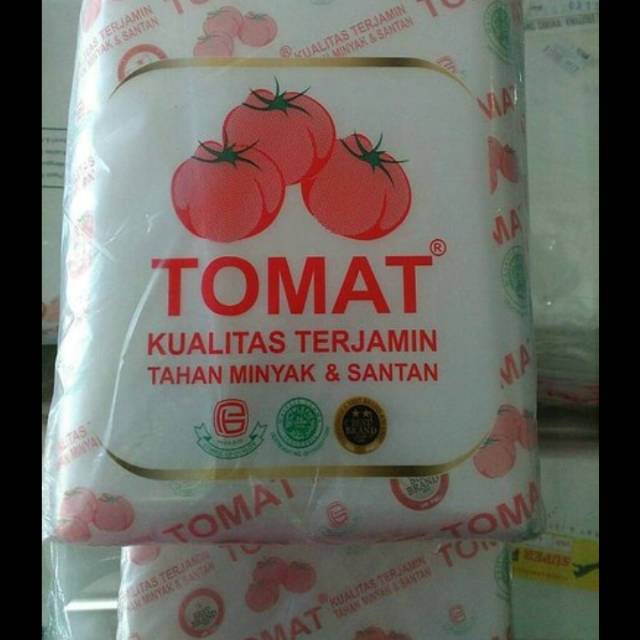

Plastik bungkus ukuran 15 x 30 " TOMAT".