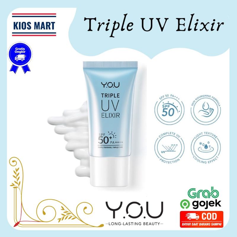 You Sunscreen Tone Up UV Elixir &amp; Triple UV Elixir SPF 50+ PA++++