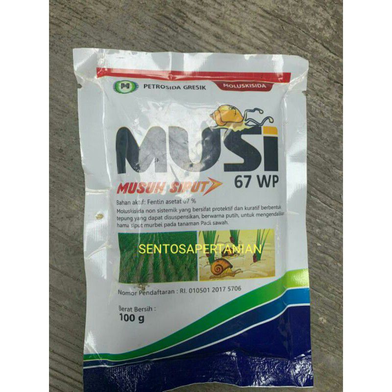 MOLUSKISIDA MUSUH SIPUT MUSI 67WP 100gr dari PETROSIDA GRESIK