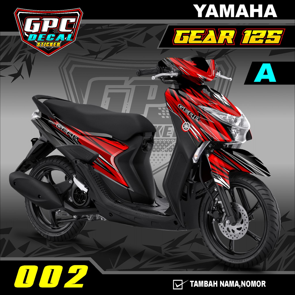 Jual COD Decal Sticker Yamaha Gear 125 Fullbody 002 Variasi Motor Stiker Anti Pudar Full Antigores Indonesia Shopee Indonesia