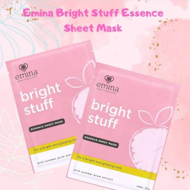 ✿ELYSABETHME✿ ˜”*°• emina •°*”˜. Emina bright stuff masker wajah essence sheet mask pemutih memutihkan dan mencerahkan cocok untuk remaja dan dewasa