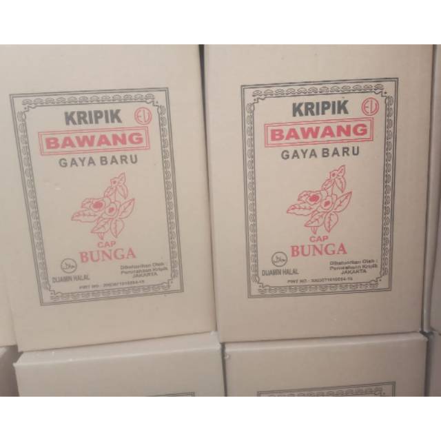 Keripik bawang cap bunga