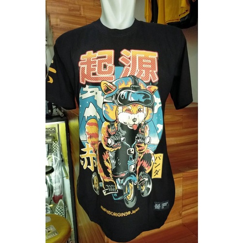 T-SHIRT REDPANDA ( BLACK ) MEMPHIS ORIGINS