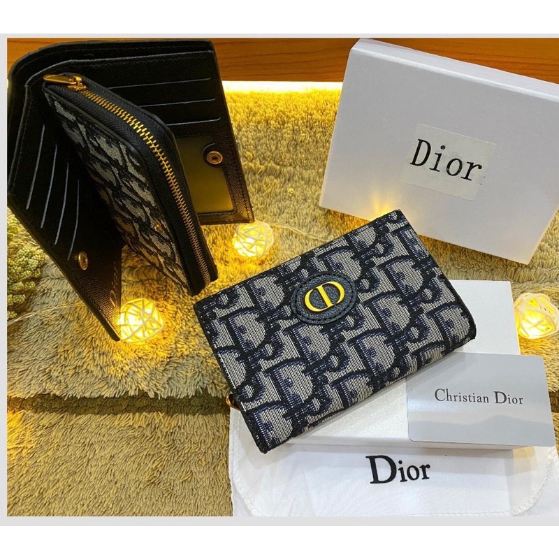 Dompet Dior kanvas