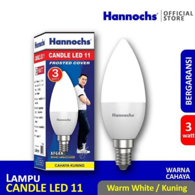 Lampu hias Hannochs candle LED 11 -3 Watt E14