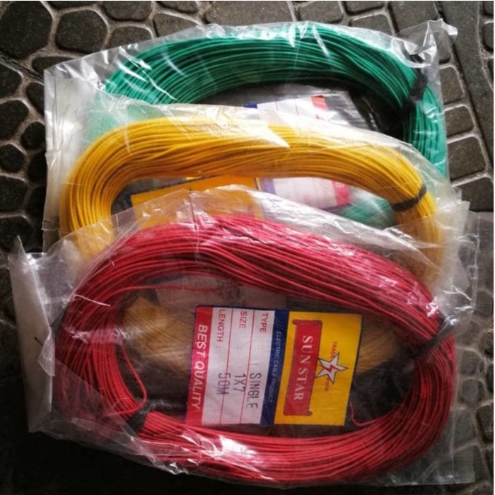 Kabel Serabut Halus 1x7 Single Jumper Per 5 meter Untuk Praktek LAB