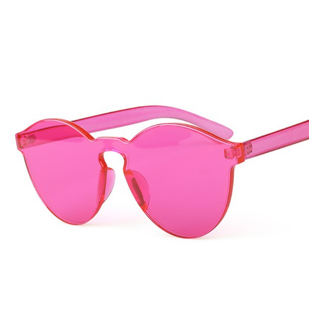 COD - F297 Kaca Mata Dewasa / Kacamata Fashion Wanita Kombinasi Warna / Eyeglasess-Rose