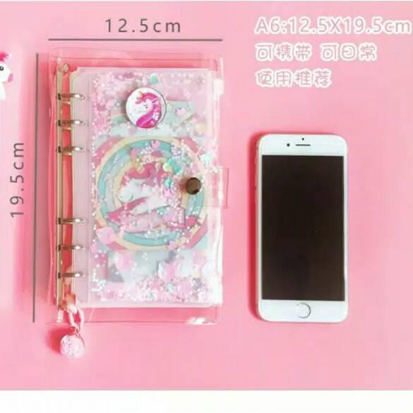 

✬ Jurnal unicorn / agenda binder diary unicorn ala smiggle justice gift ❆